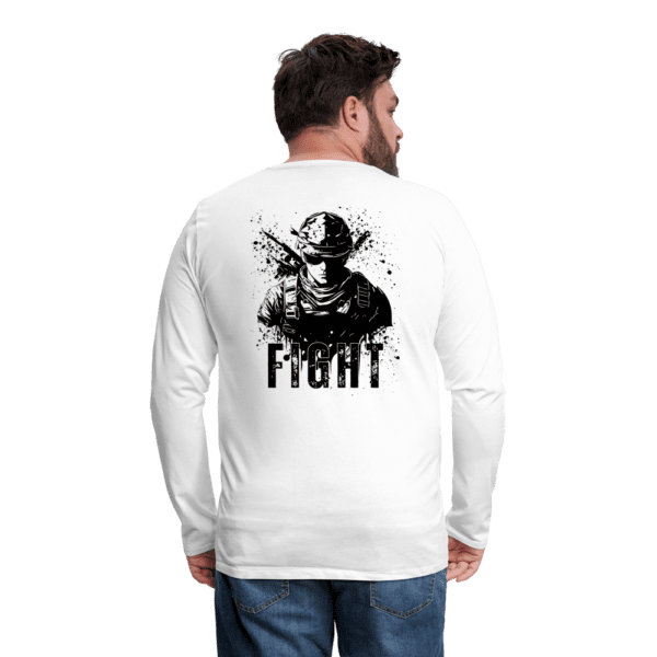 Fight - Born Patriotic | Men's Long-Sleeve | Casual Fit - Image 4
