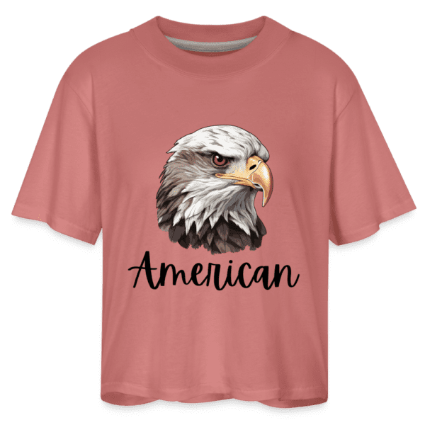 American - Born Patriotic | Women's Boxy Tee | Casual Fit