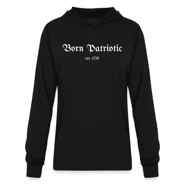 Valor - Born Patriotic | Men's Long-Sleeve w/Hoodie | Casual Fit - Image 2