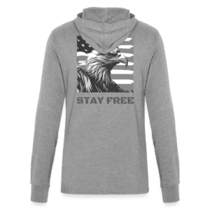 Stay Free - Born Patriotic | Women's Long Sleeve Hoodie Shirt | Casual Fit