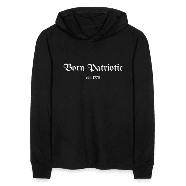 Freedom - Born Patriotic | Men's Long Sleeve Hoodie Shirt | Casual Fit - Image 3