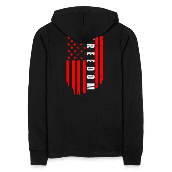 Freedom - Born Patriotic | Men's Long Sleeve Hoodie Shirt | Casual Fit - Image 4