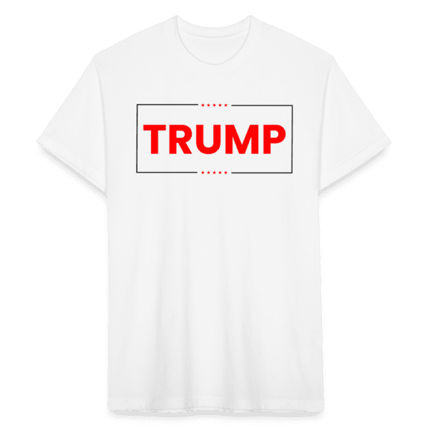 TRUMP - Born Patriotic | Men's Fitted Cotton/Poly T-Shirt - Image 3