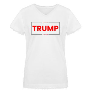 TRUMP - Born Patriotic | Women's V-Neck T-Shirt