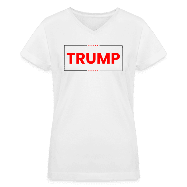 TRUMP - Born Patriotic | Women's V-Neck T-Shirt