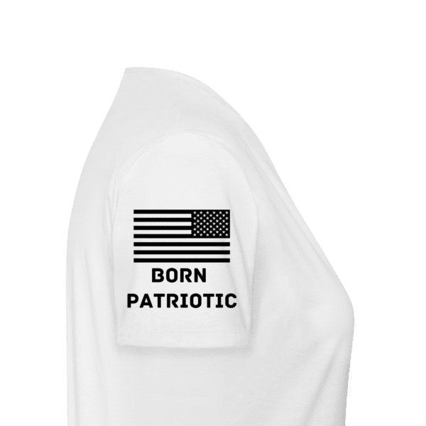 TRUMP - Born Patriotic | Women's V-Neck T-Shirt - Image 2