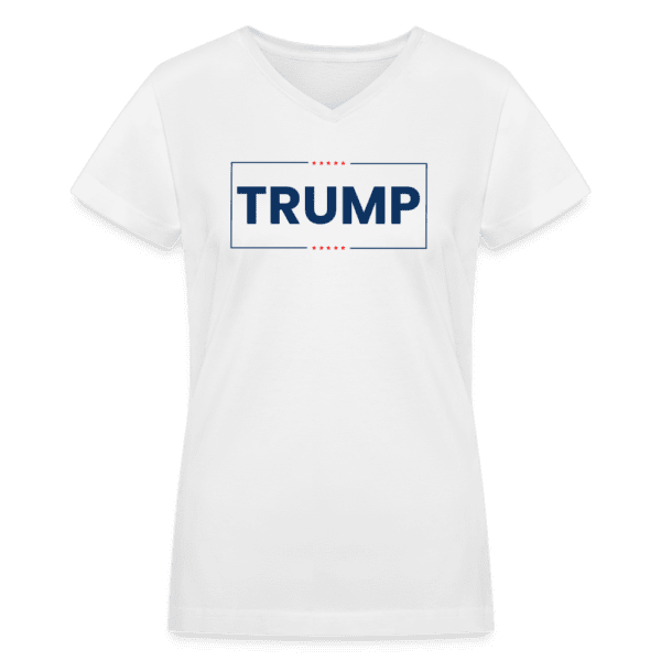 TRUMP - Born Patriotic | Women's V-Neck T-Shirt