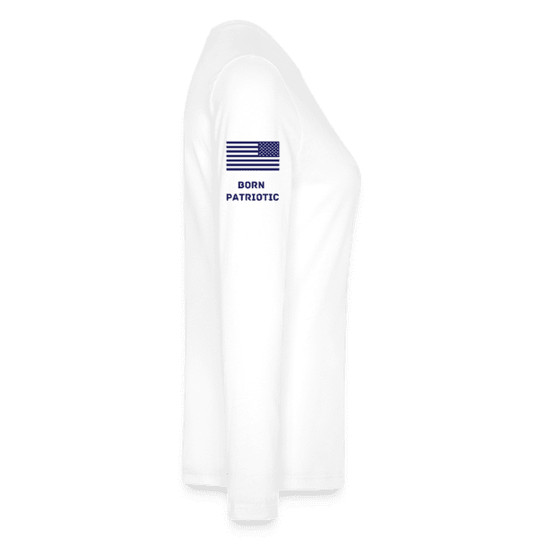 TRUMP 2024 - Born Patriotic | Women's Long Sleeve T-Shirt - Image 2
