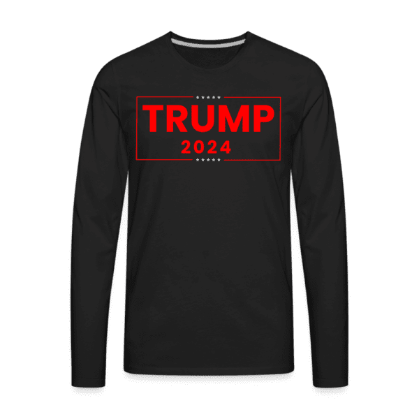TRUMP 2024 - Born Patriotic | Men's Premium Long Sleeve T-Shirt