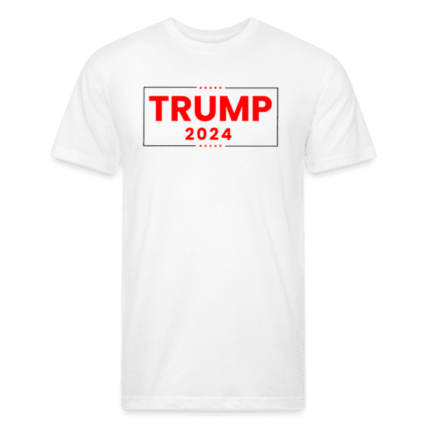 TRUMP 2024 - Born Patriotic | Men's Fitted Cotton/Poly T-Shirt