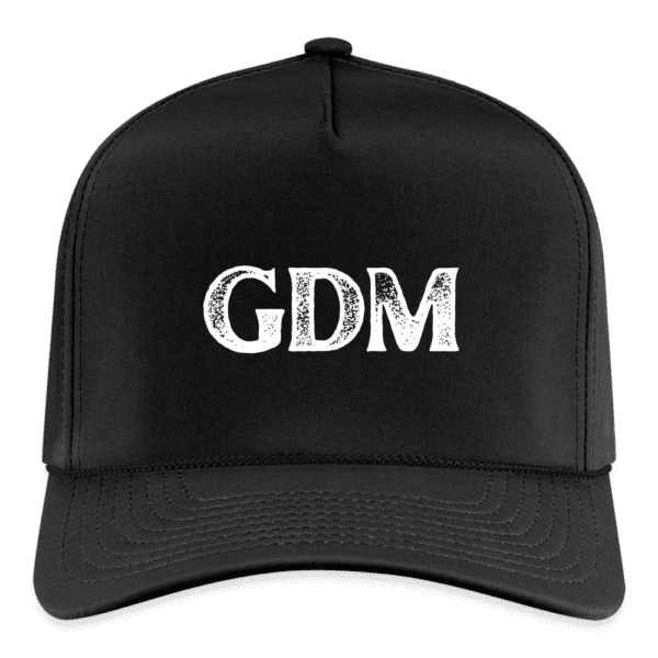 White Text Logo - GDM | Rope Cap