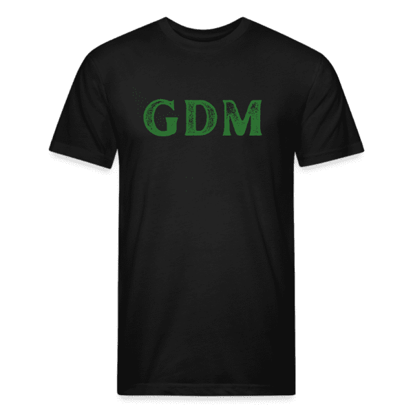 GDM Text Logo - Green Dragon | Fitted Cotton/Poly Men's T-Shirt | Casual Fit