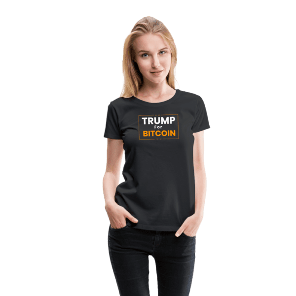 Trump for Bitcoin - Liberty Bell | Women’s Premium T-Shirt - Image 3