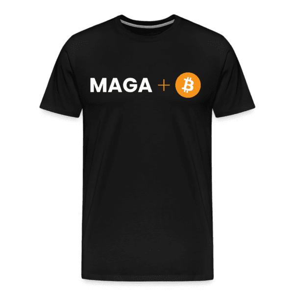 MAGA + Bitcoin - Liberty Bell | Men's Premium T-Shirt