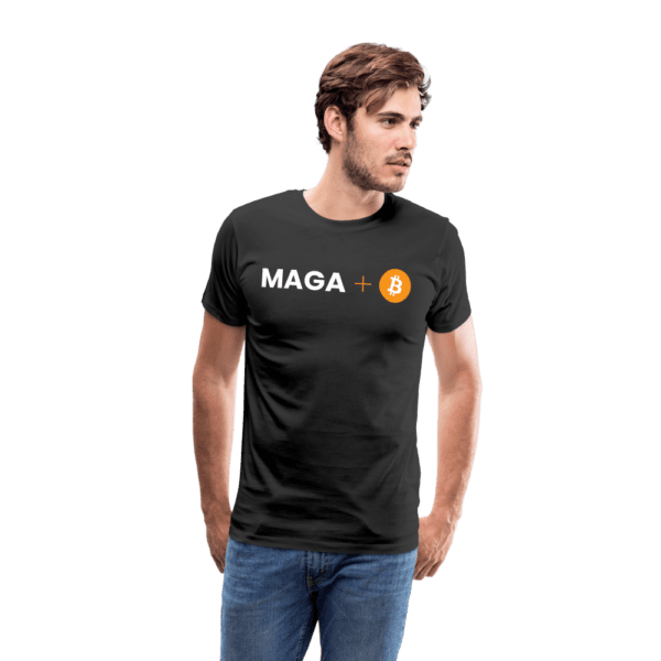 MAGA + Bitcoin - Liberty Bell | Men's Premium T-Shirt - Image 3