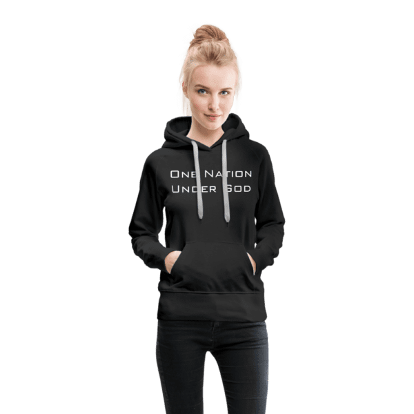 One Nation Under God - Born Patriotic | Women’s Premium Hoodie - Image 3