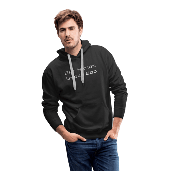 One Nation Under God - Born Patriotic | Men’s Premium Hoodie - Image 4