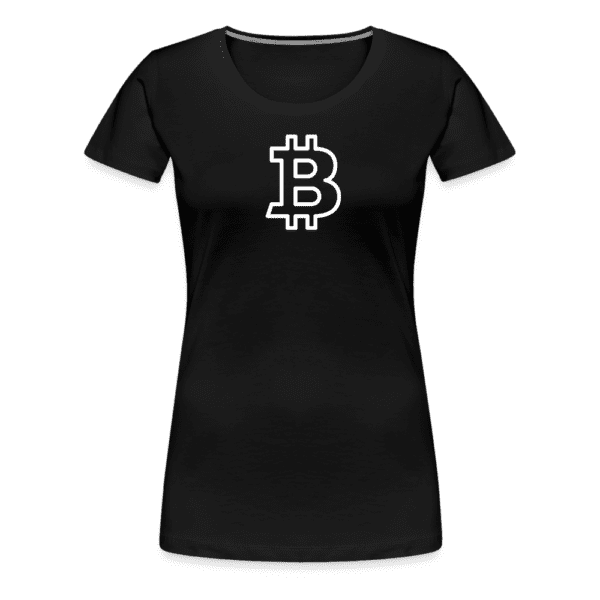 Bitcoin White Logo - Liberty Bell | Women’s Premium T-Shirt