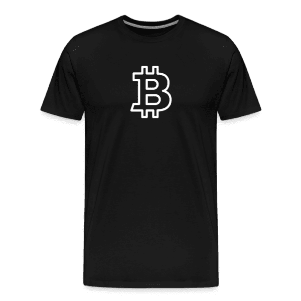 Bitcoin White Logo - Liberty Bell | Men's Premium T-Shirt