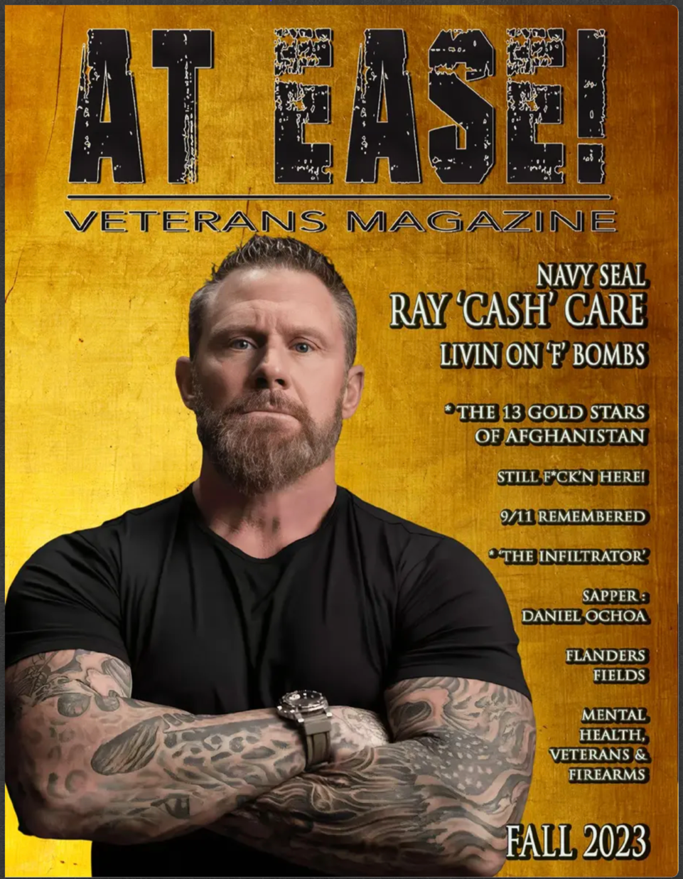 AT EASE! Veterans Magazine cover for Fall 2023 issue