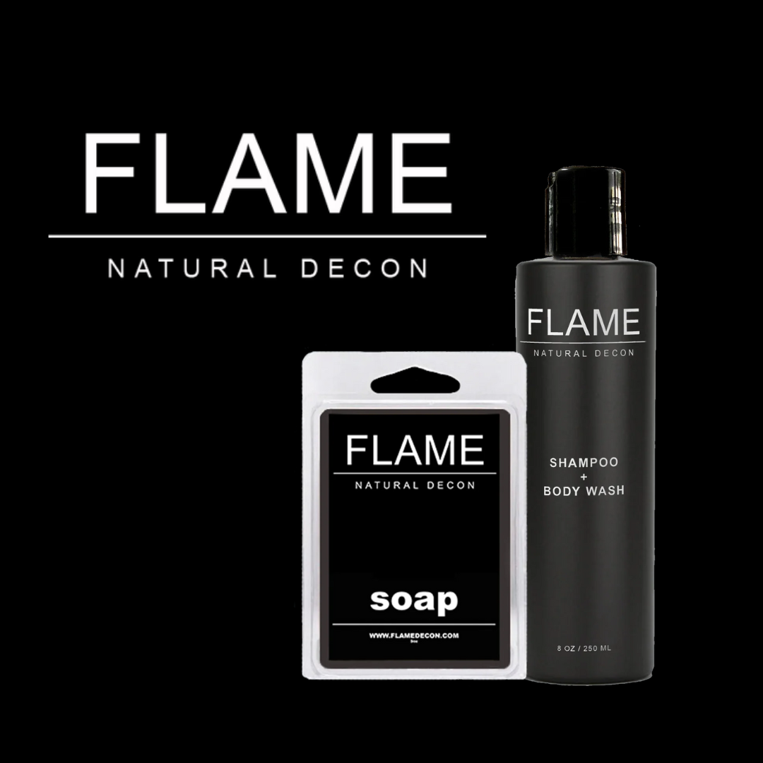 Flame Decon soap and skincare products