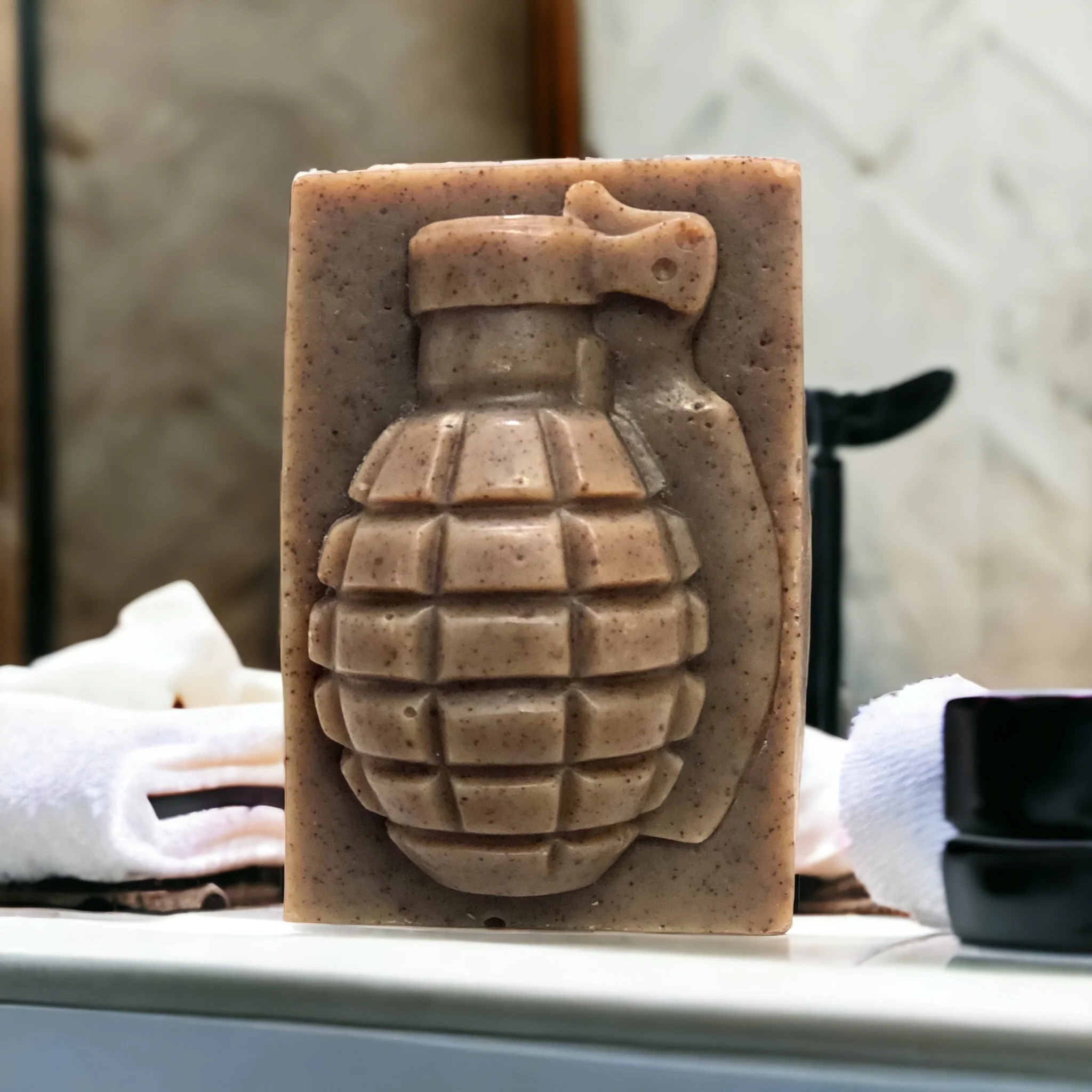 K Bar soap grenade